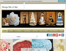 Tablet Screenshot of designmeacake.com